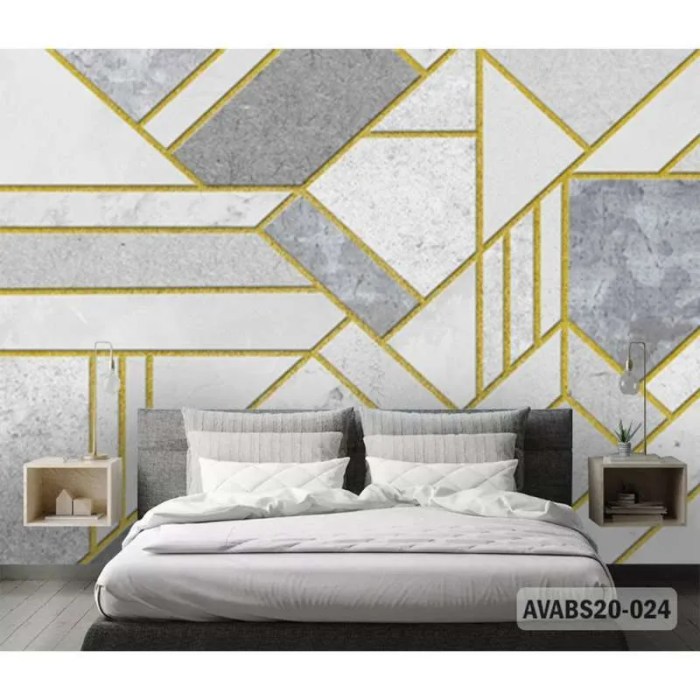 Tren wallpaper dinding dengan motif natural dan abstrak