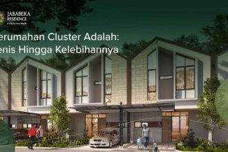 Cluster perumahan dengan sistem keamanan 24 jam dan ruang terbuka hijau