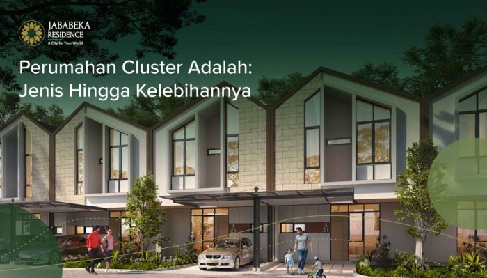 Cluster perumahan dengan sistem keamanan 24 jam dan ruang terbuka hijau