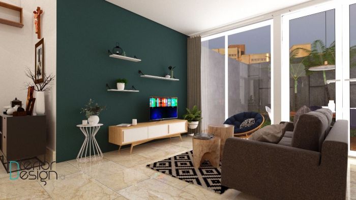 Warna cat interior yang membuat ruangan luas