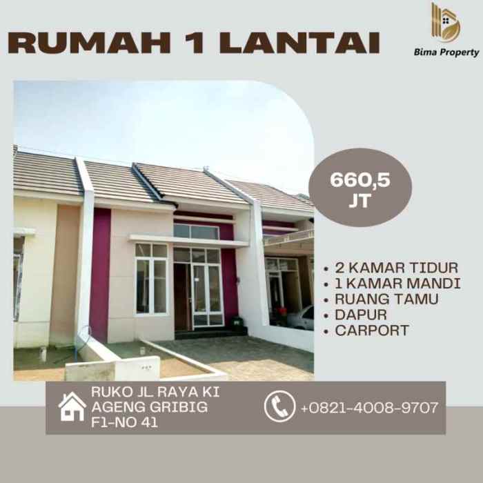 Rumah dengan akses transportasi umum yang memudahkan mobilitas harian