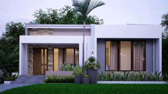 Rumah minimalis harga rendah dengan desain elegan