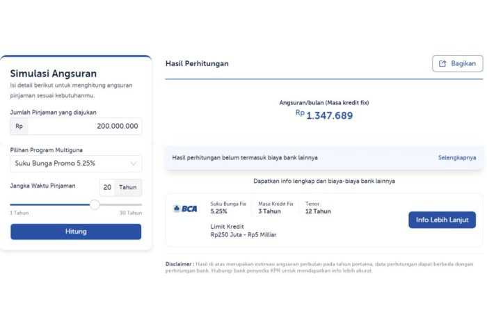 Simulasi pengajuan KPR dengan gaji 5 juta per bulan