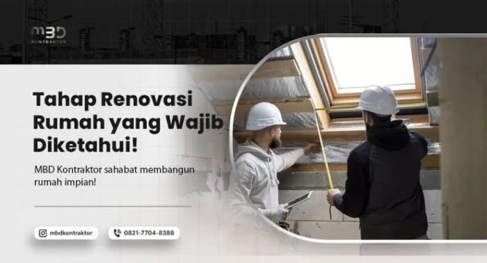 Tahap Renovasi Rumah yang Wajib Tahu sebelum Renov Rumah