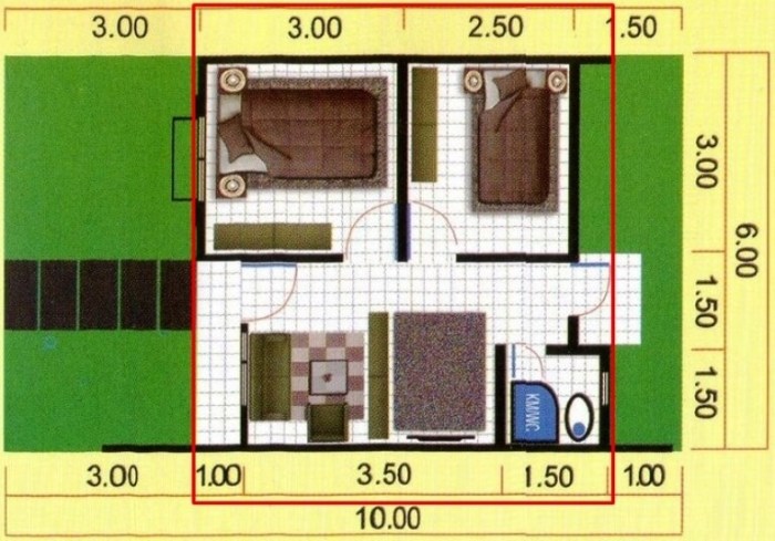 Rumah murah dengan tata letak minimalis fungsional