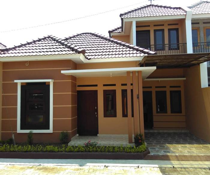 Warna minimalis depan tampak desain tembok inspirasi klasik modern eksterior fancy bergaya coklat ngetrend budget informasi interior halaman ingin keramik