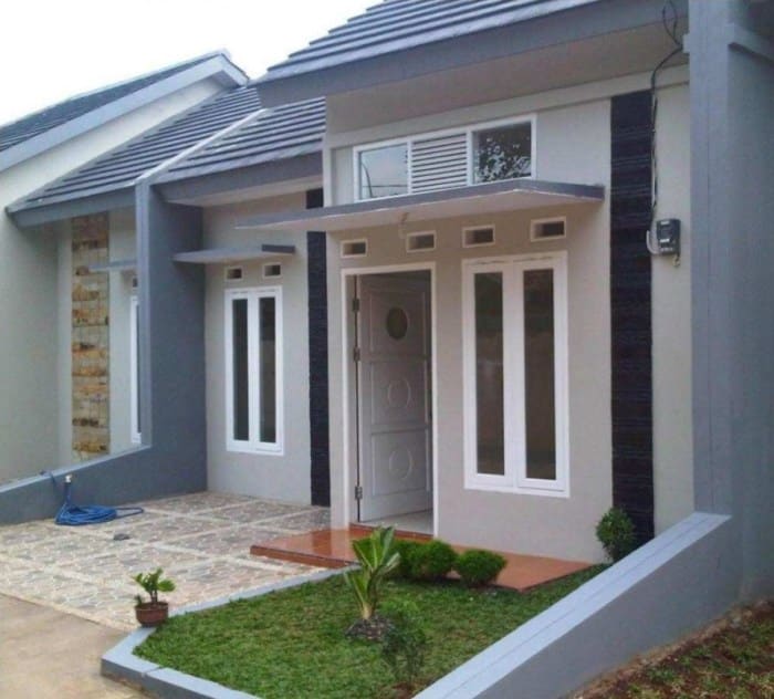 Warna cat eksterior perumahan minimalis